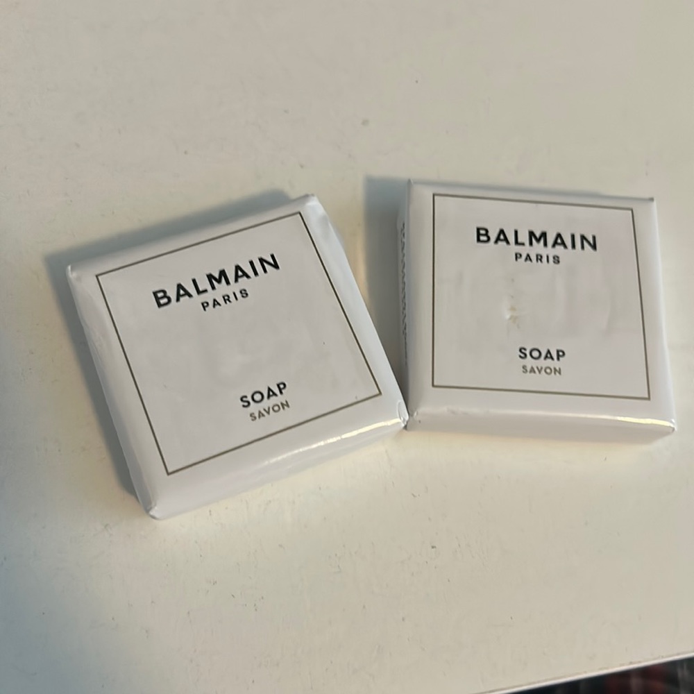 Balmain travel, size soap, brand new haven’t been opened